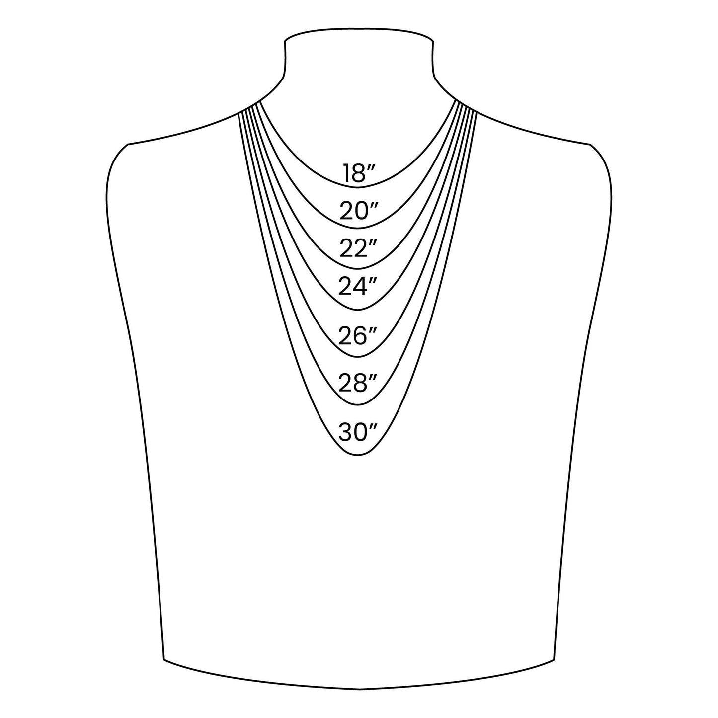 Gold Rope Chain Necklace