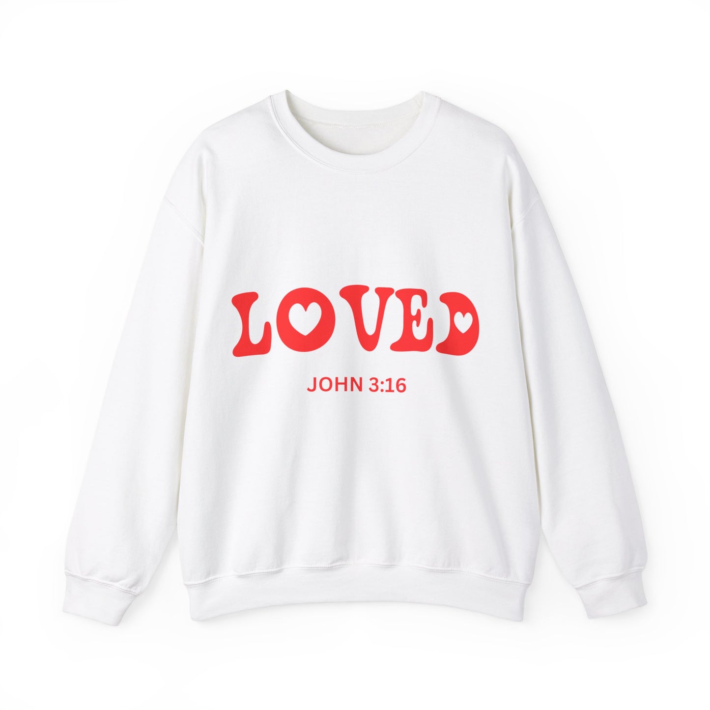 LOVED John 3:16 Unisex Heavy Blend™ Crewneck Sweatshirt