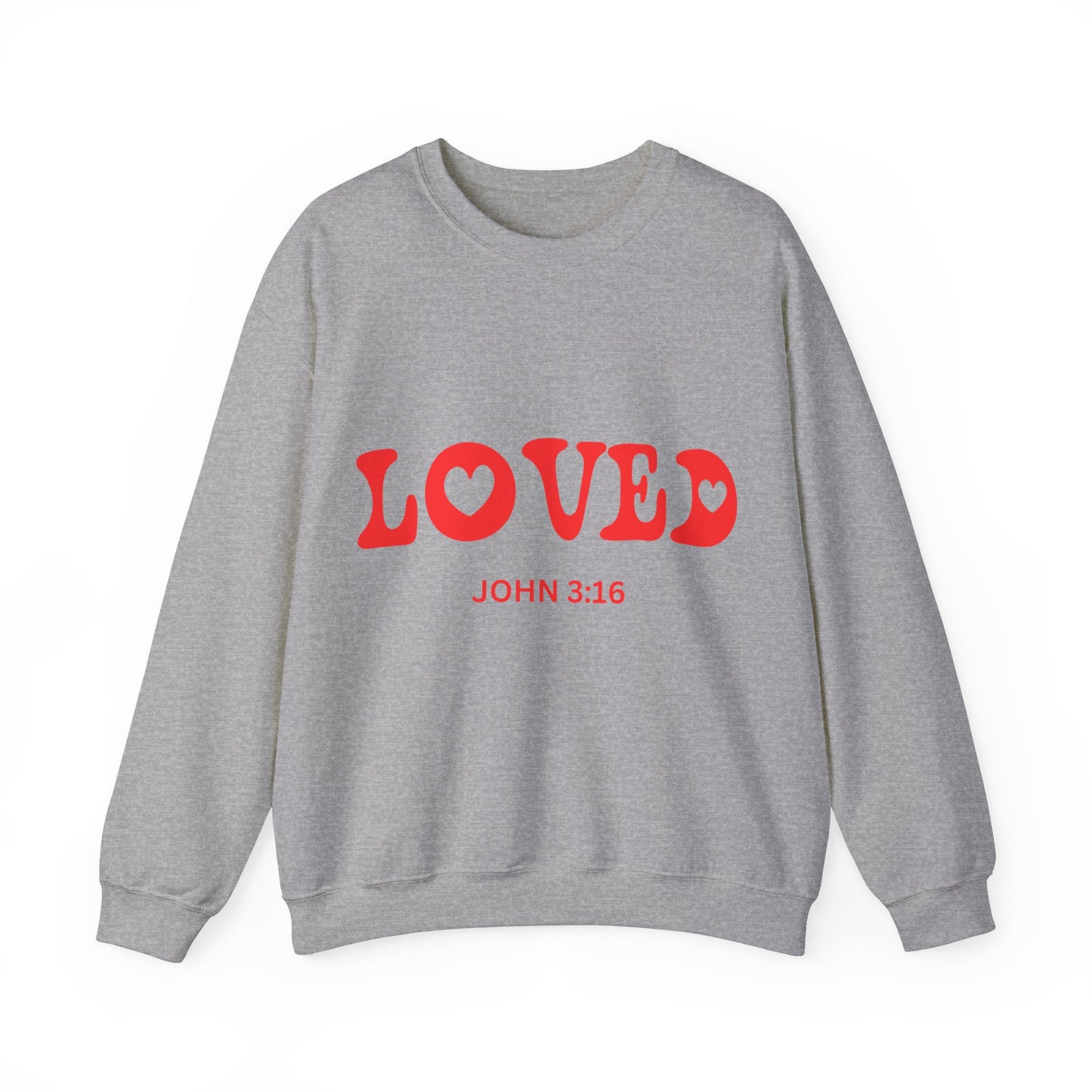 LOVED John 3:16 Unisex Heavy Blend™ Crewneck Sweatshirt