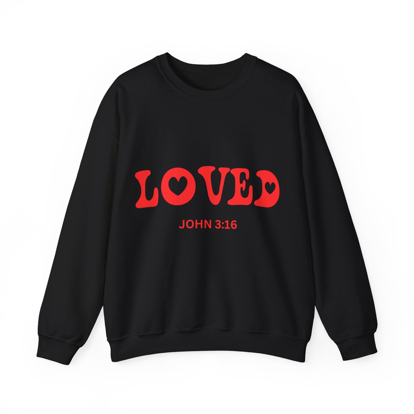 LOVED John 3:16 Unisex Heavy Blend™ Crewneck Sweatshirt