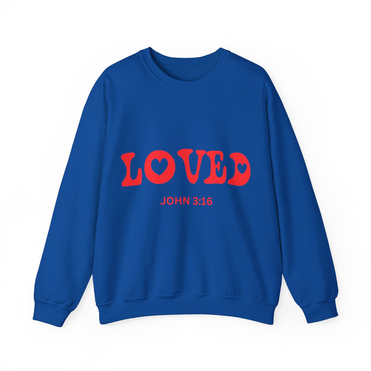 LOVED John 3:16 Unisex Heavy Blend™ Crewneck Sweatshirt