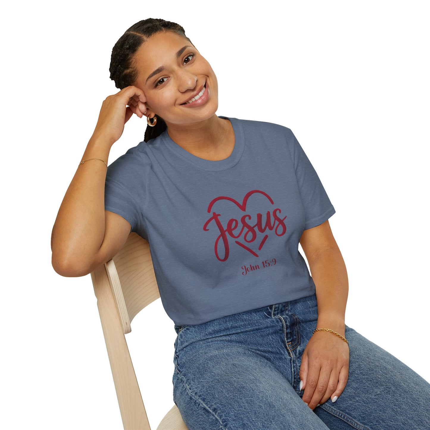 Jesus, John 15:9, Unisex Softstyle T-Shirt