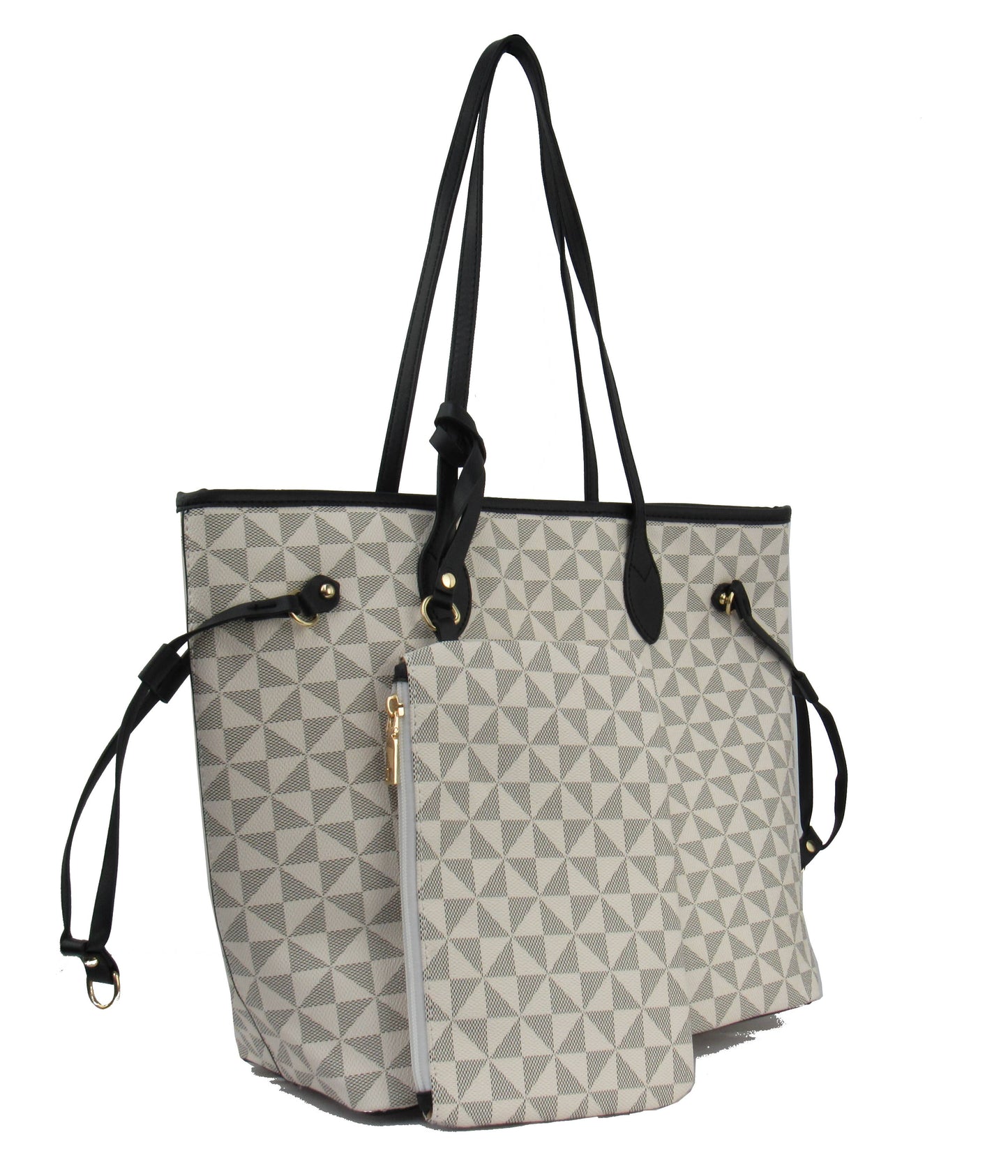7922A - Wholesale Large Tote 2 In 1 Handbag