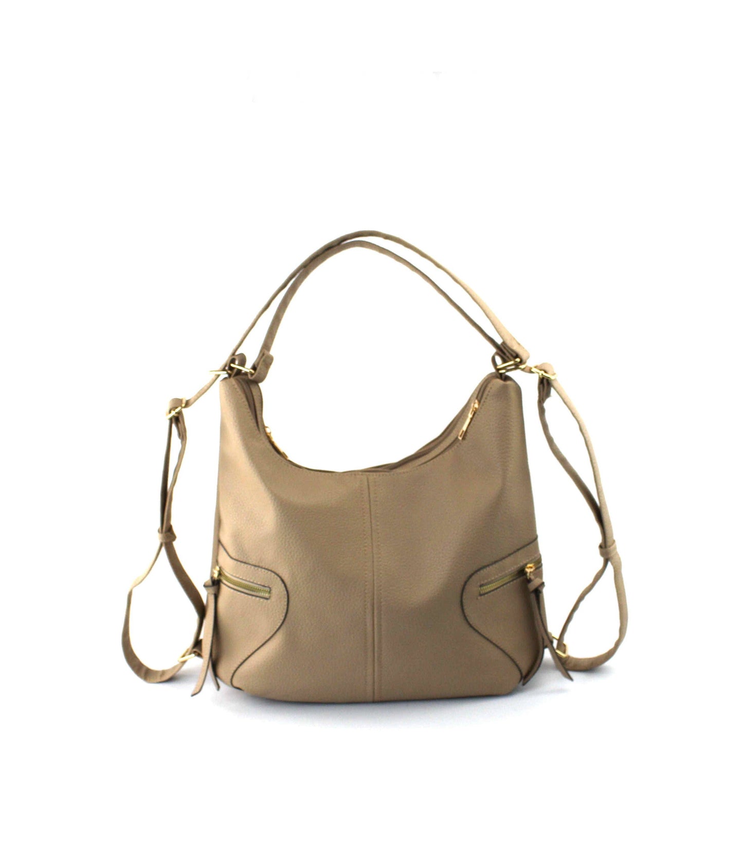 7353/ 7350-1 - Zip Convertible Hobo To Backpack