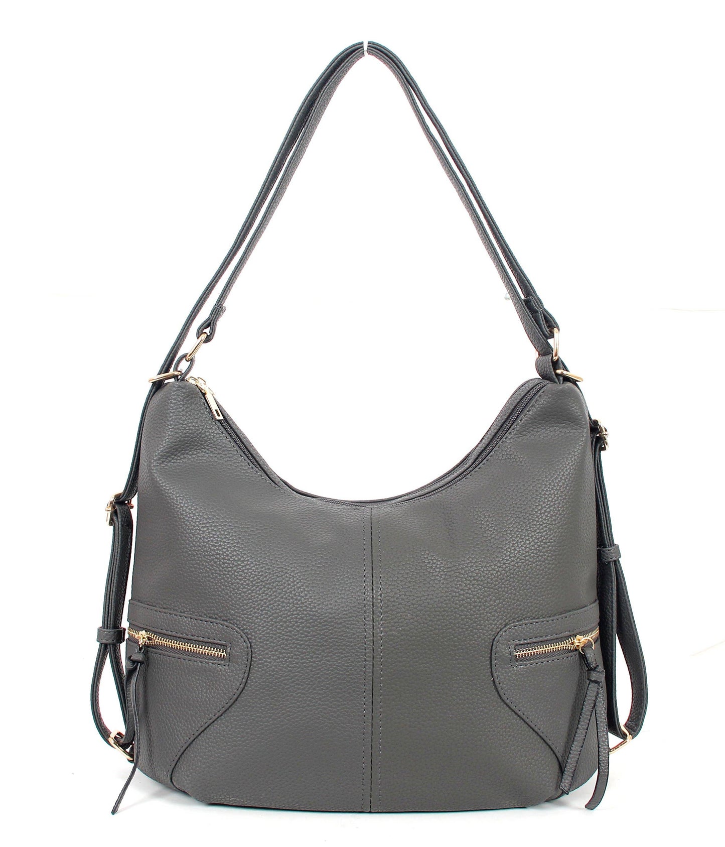 7353/ 7350-1 - Zip Convertible Hobo To Backpack