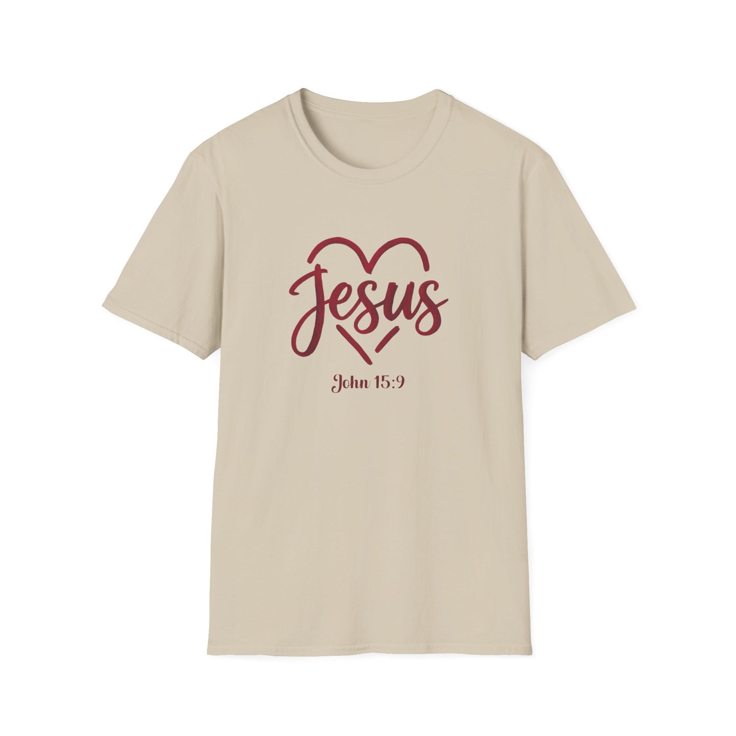 Jesus, John 15:9, Unisex Softstyle T-Shirt