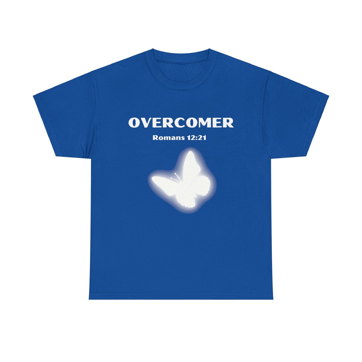 Overcomer, Romans 12:21, Unisex Heavy Cotton Tee