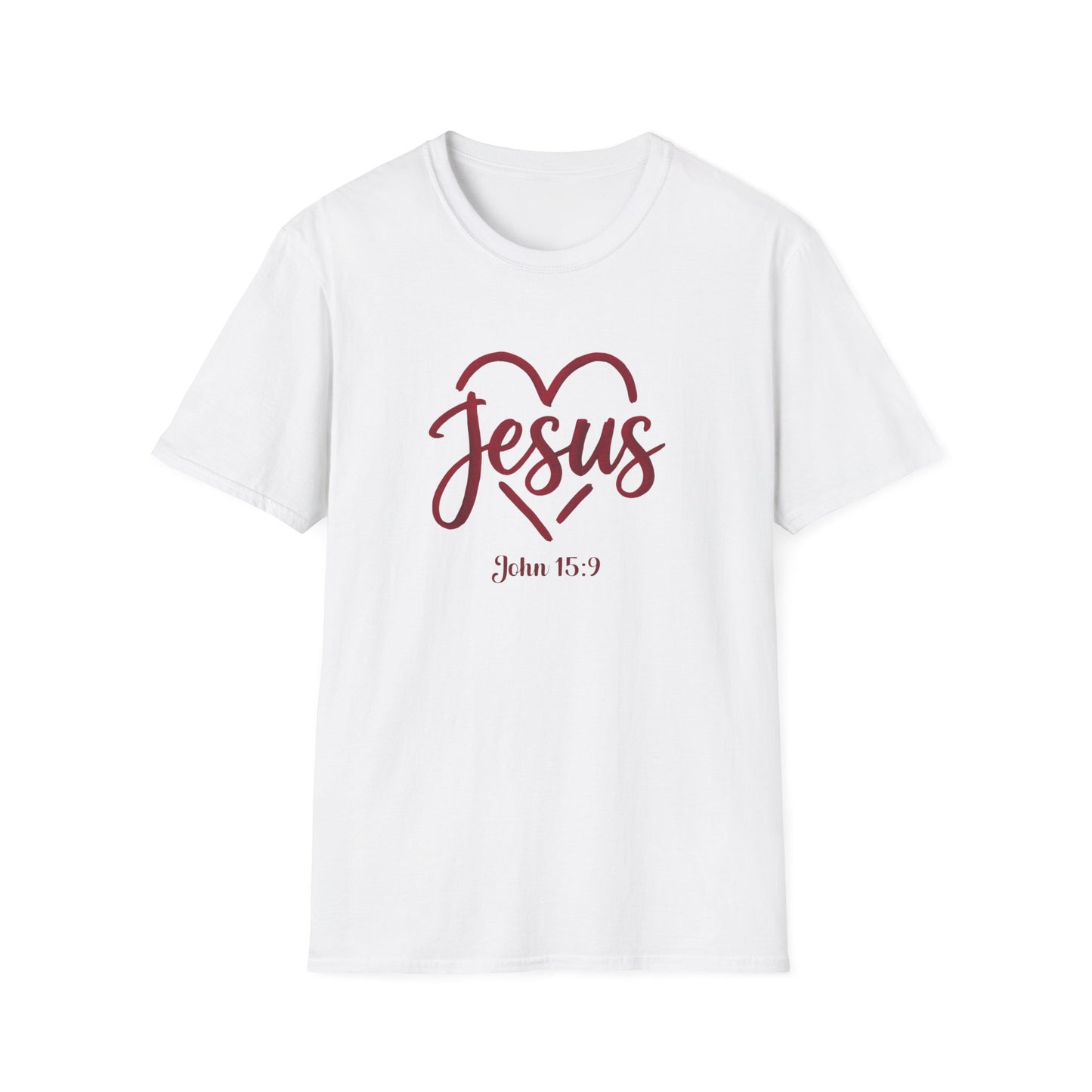 Jesus, John 15:9, Unisex Softstyle T-Shirt