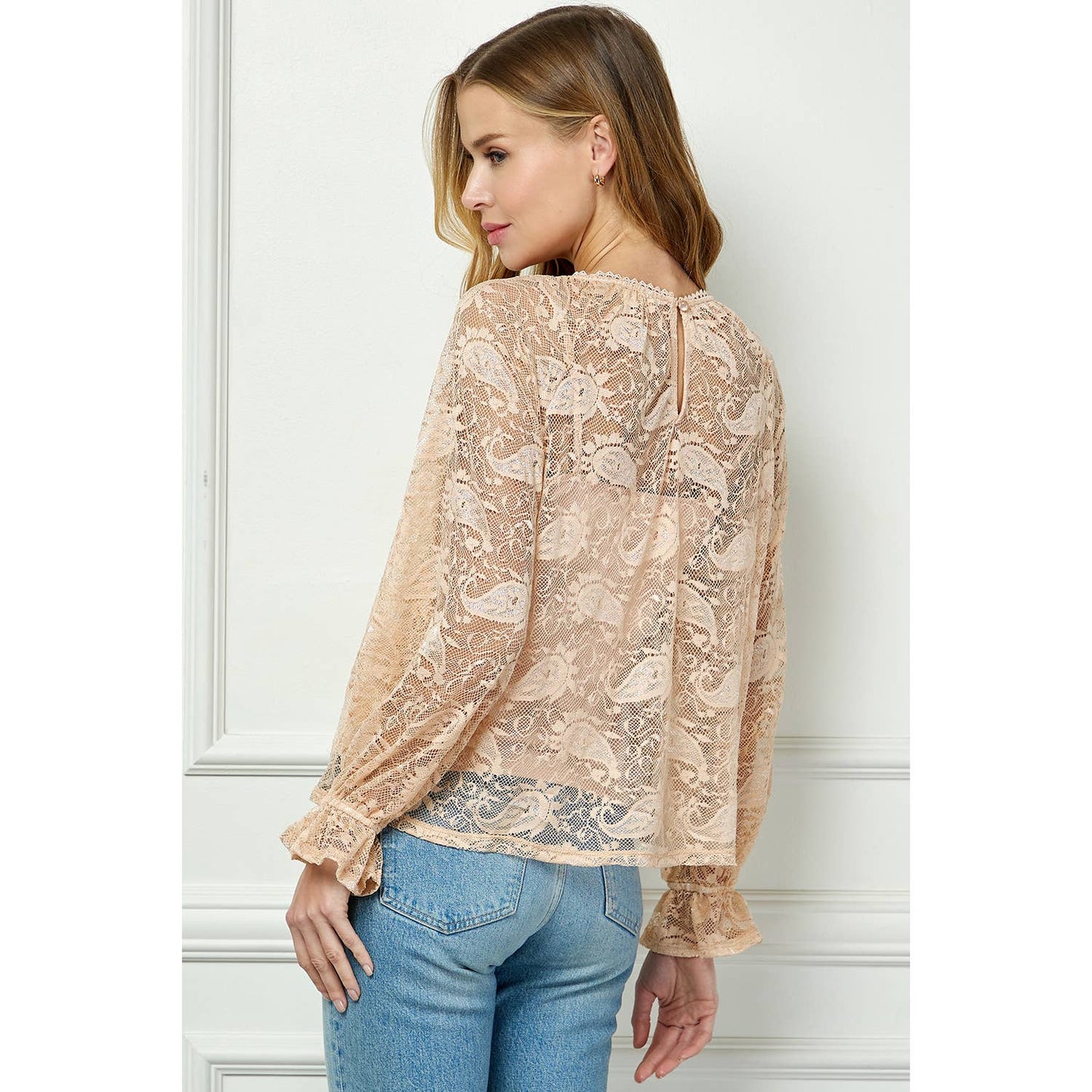 VINTAGE GRACE LACE TOP WITH CAMI LINING