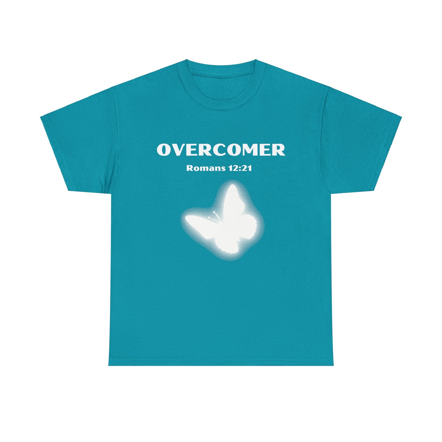 Overcomer, Romans 12:21, Unisex Heavy Cotton Tee