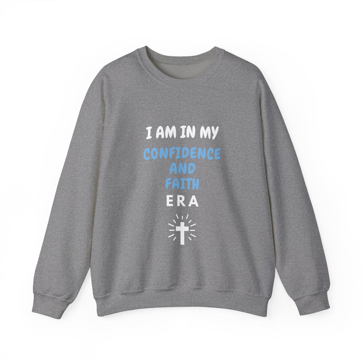 I am in my Confidence and Faith Era, Unisex Heavy Blend™ Crewneck Sweatshirt