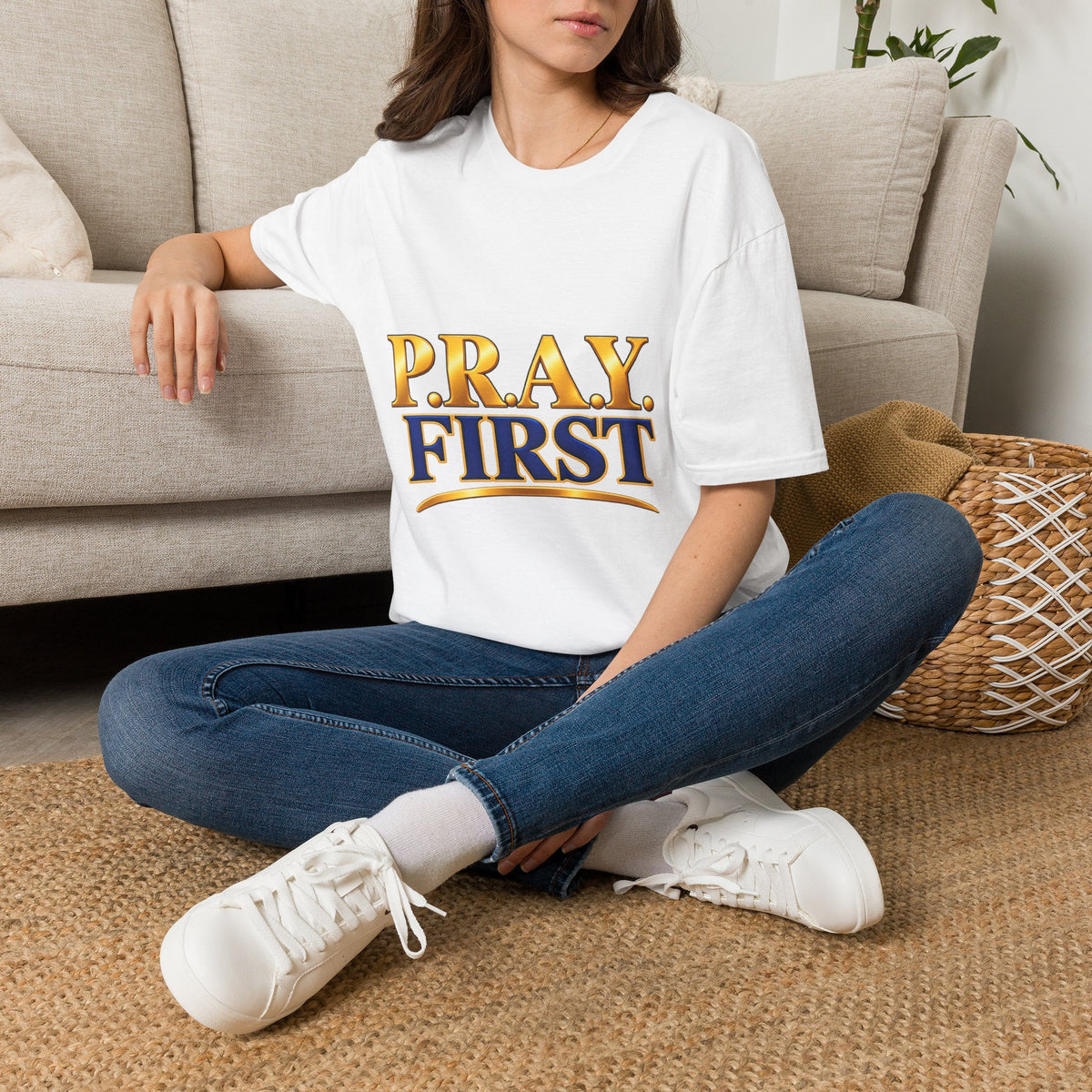P.R.A.Y. FIRST T-Shirt — Inspirational Christian Prayer Tee