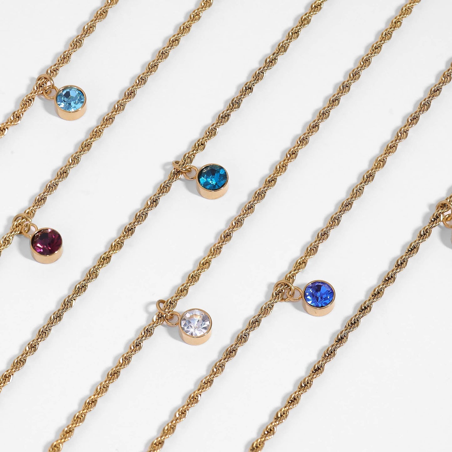 Gold Rope Chain Necklace