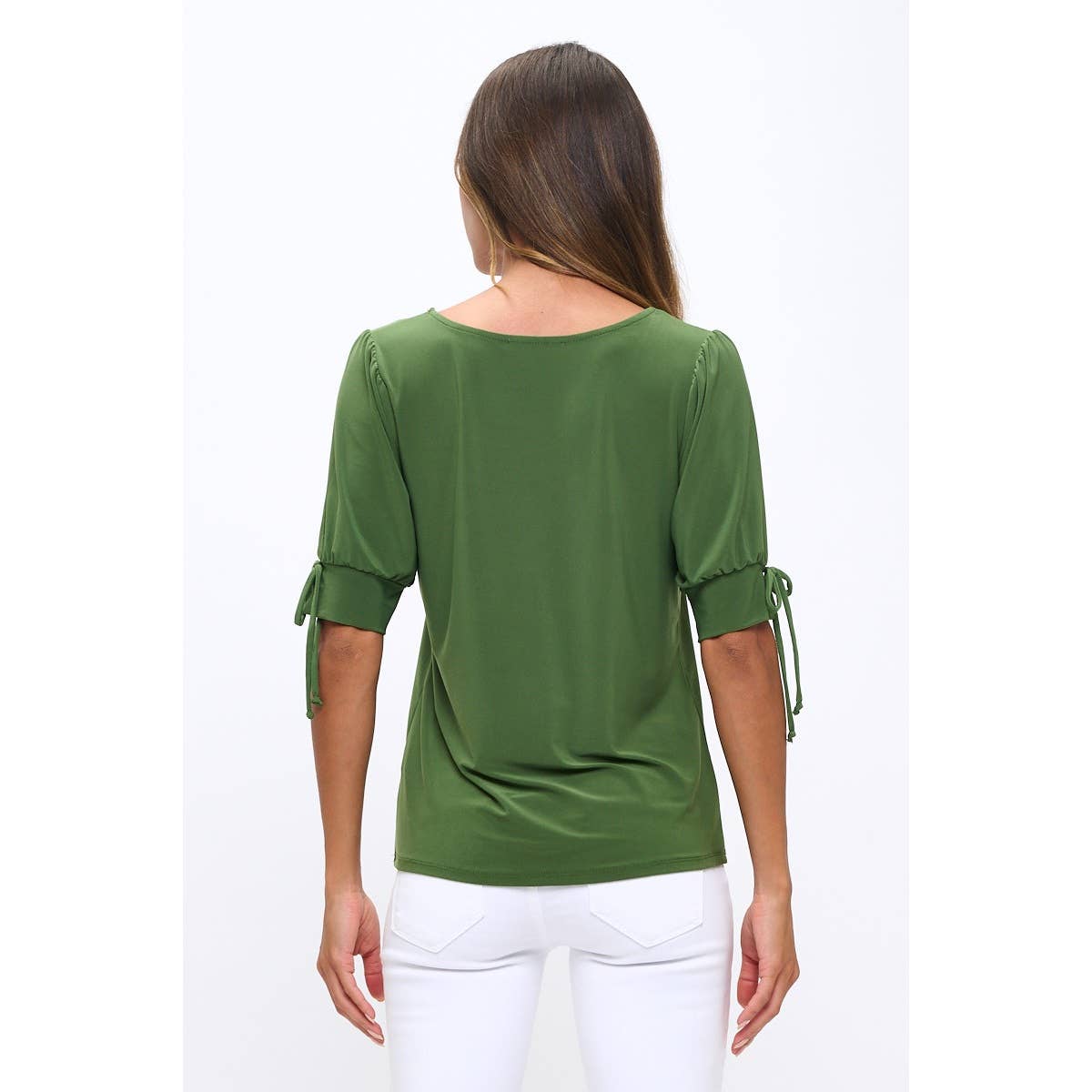 SCOOP NECK TIE SUMMER TOP