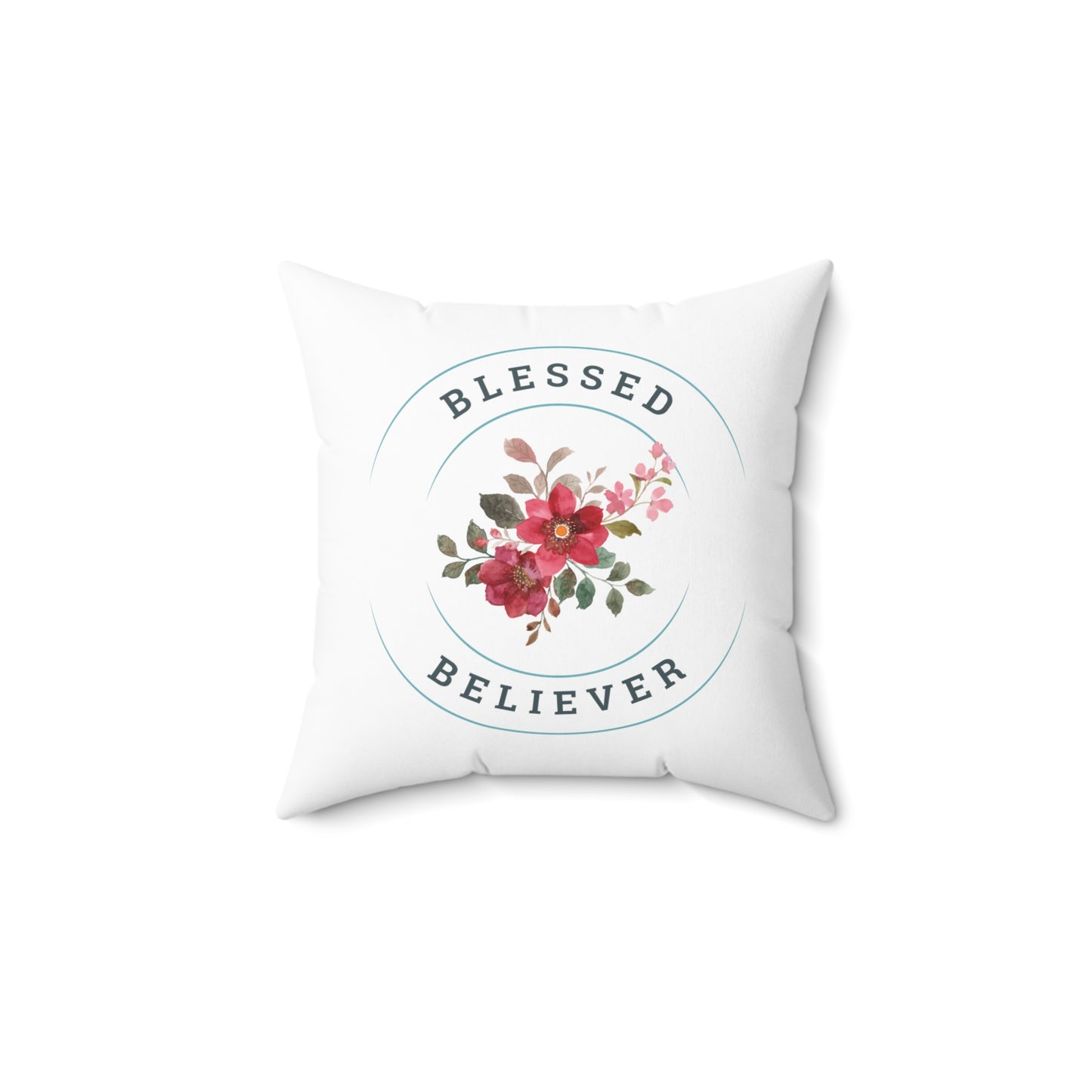 Blessed Believer, Spun Polyester Square Pillow