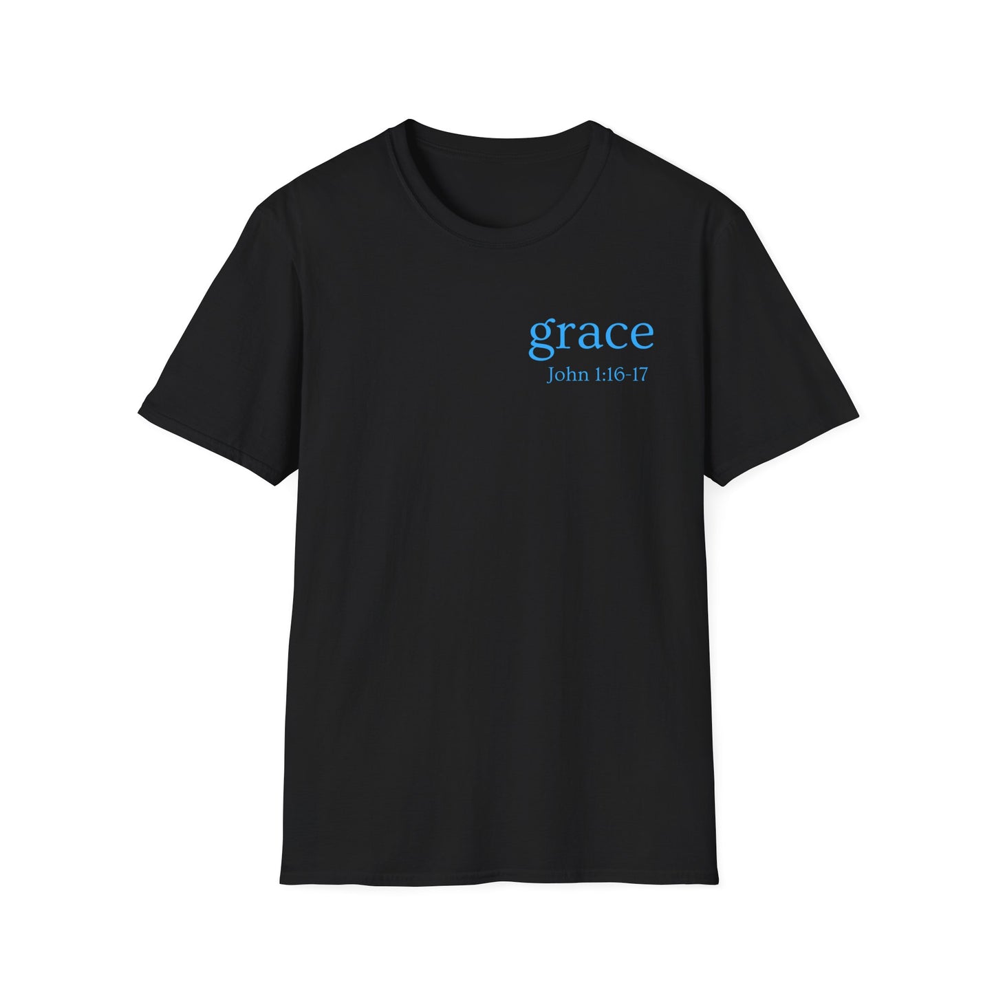 Grace, John 1:16-17, Unisex Softstyle T-Shirt