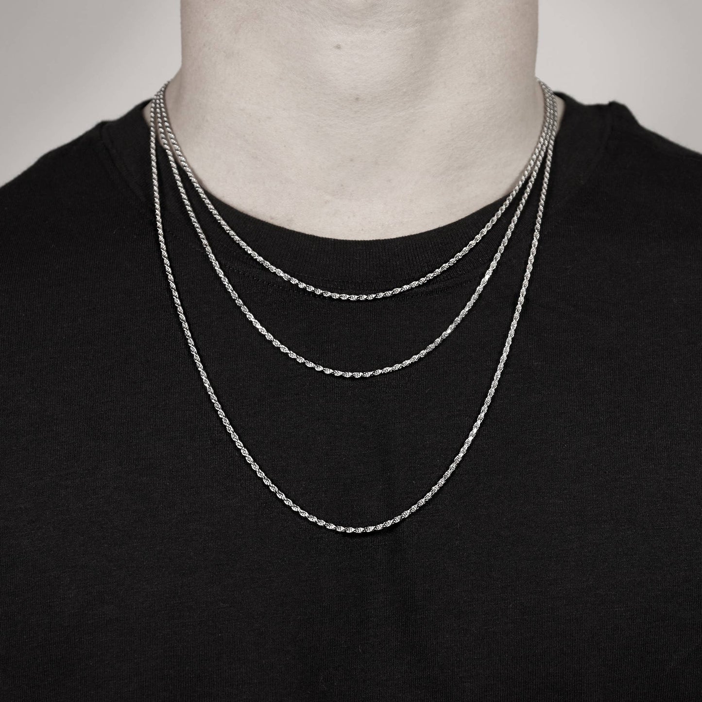 Stainless Steel Rope Chain Necklace