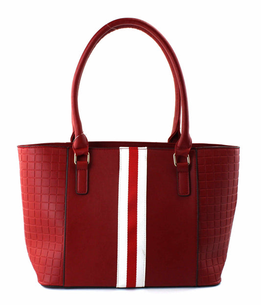 7838 Classic Striped Satchel