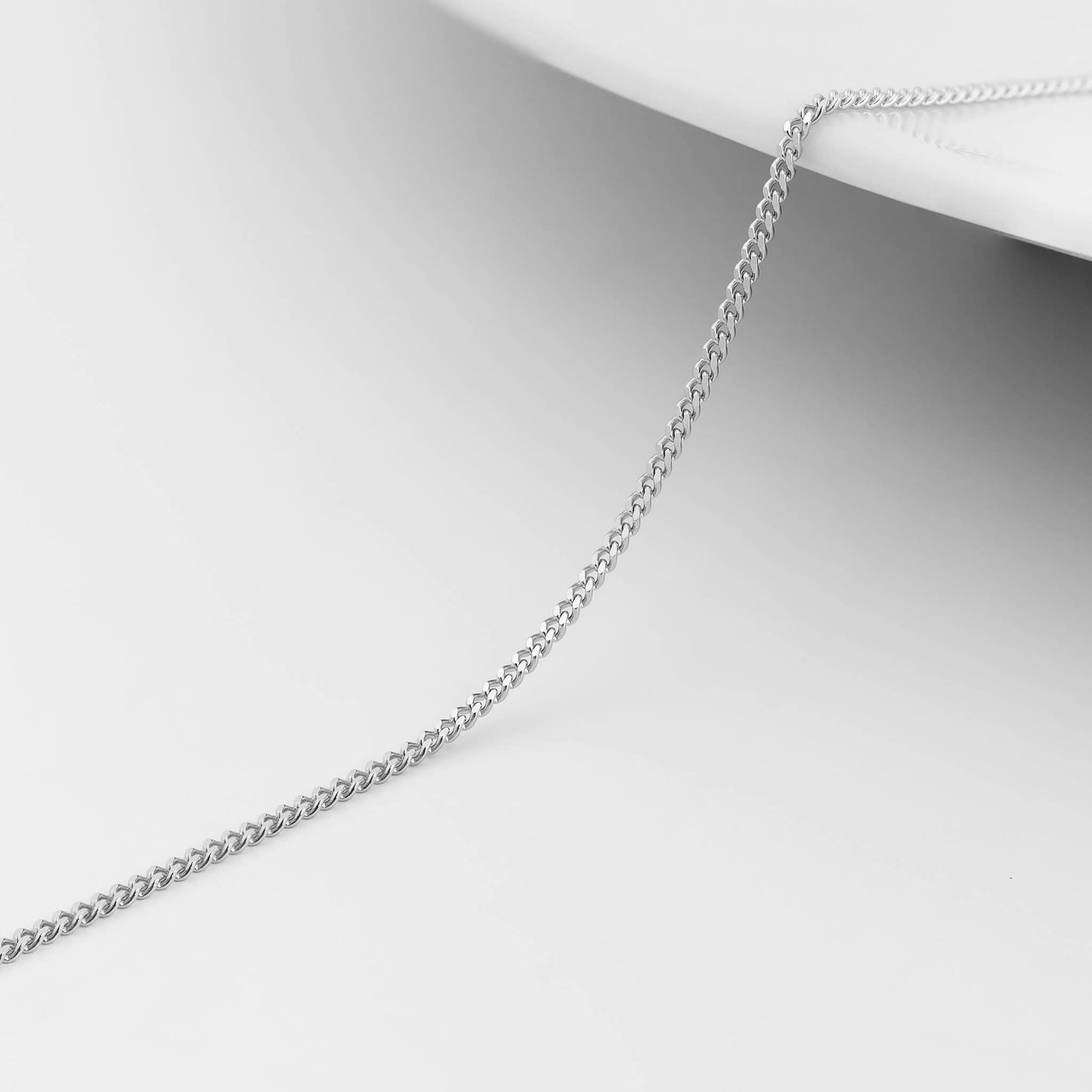 Stainless Steel Curb Chain Necklace