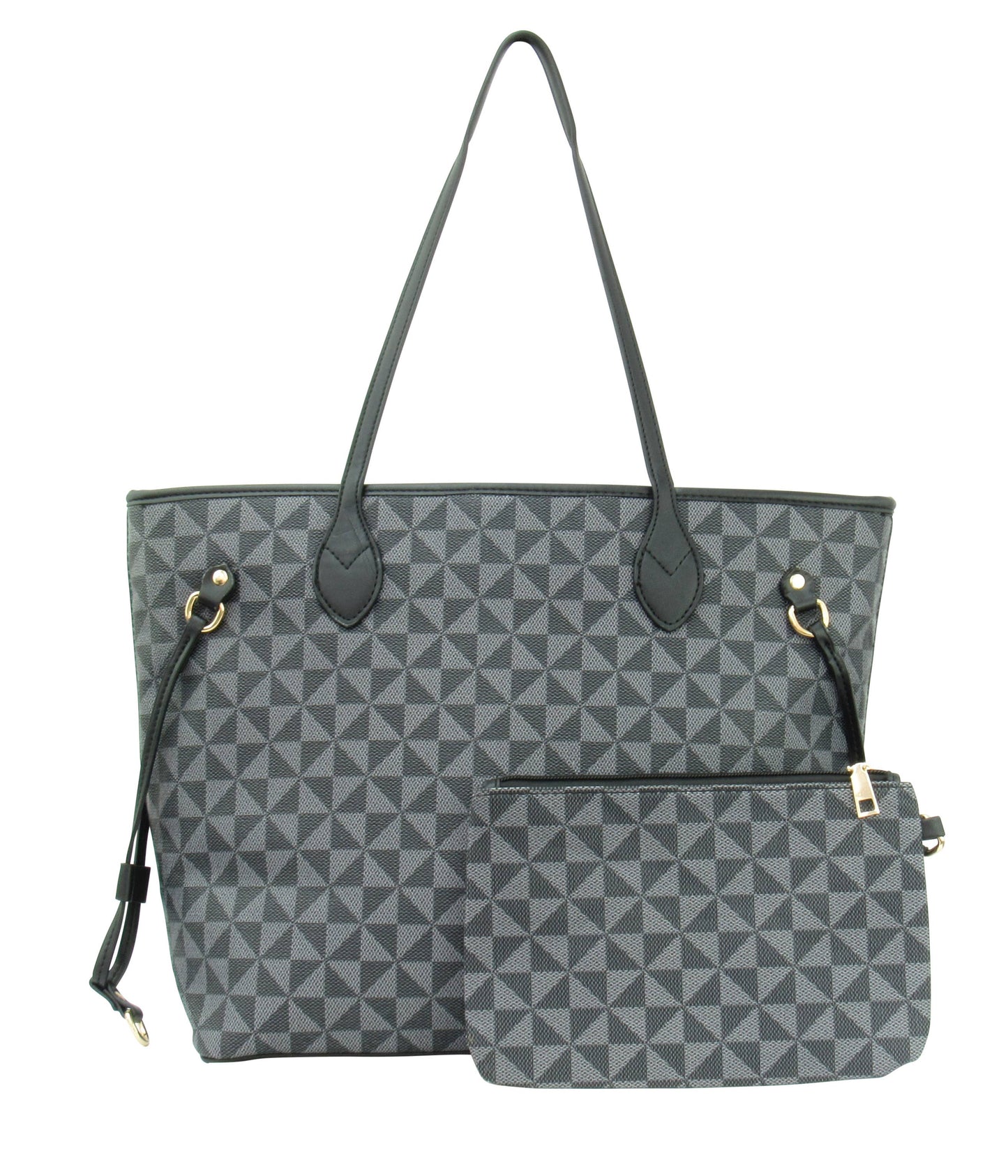 7922A - Wholesale Large Tote 2 In 1 Handbag