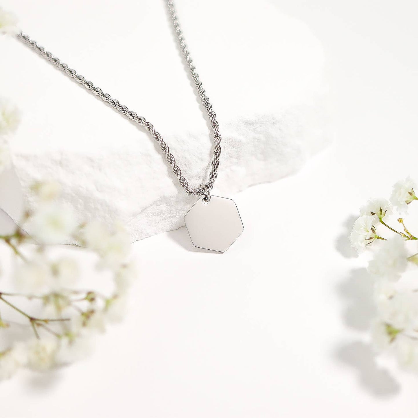 Stainless Steel Rope Chain Necklace
