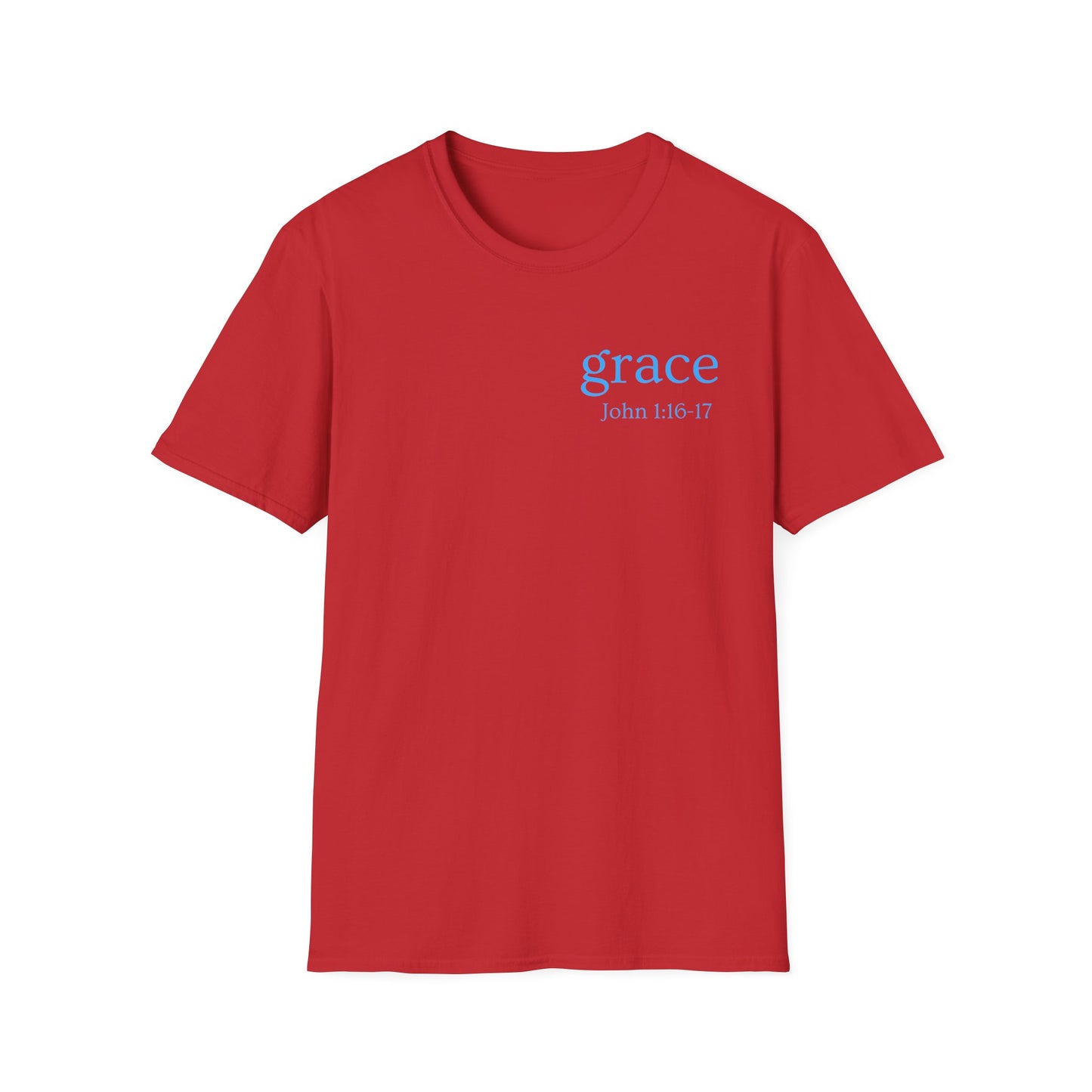 Grace, John 1:16-17, Unisex Softstyle T-Shirt