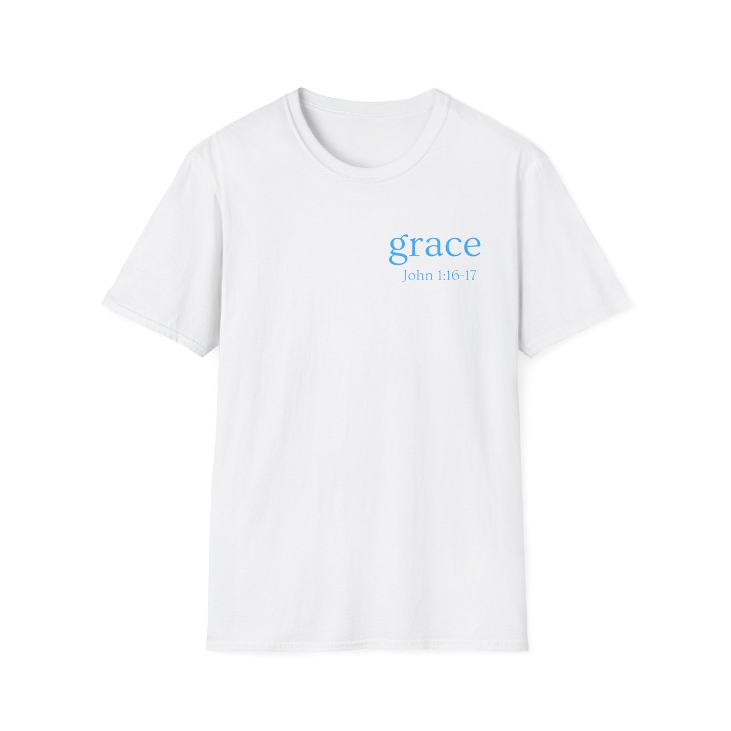 Grace, John 1:16-17, Unisex Softstyle T-Shirt