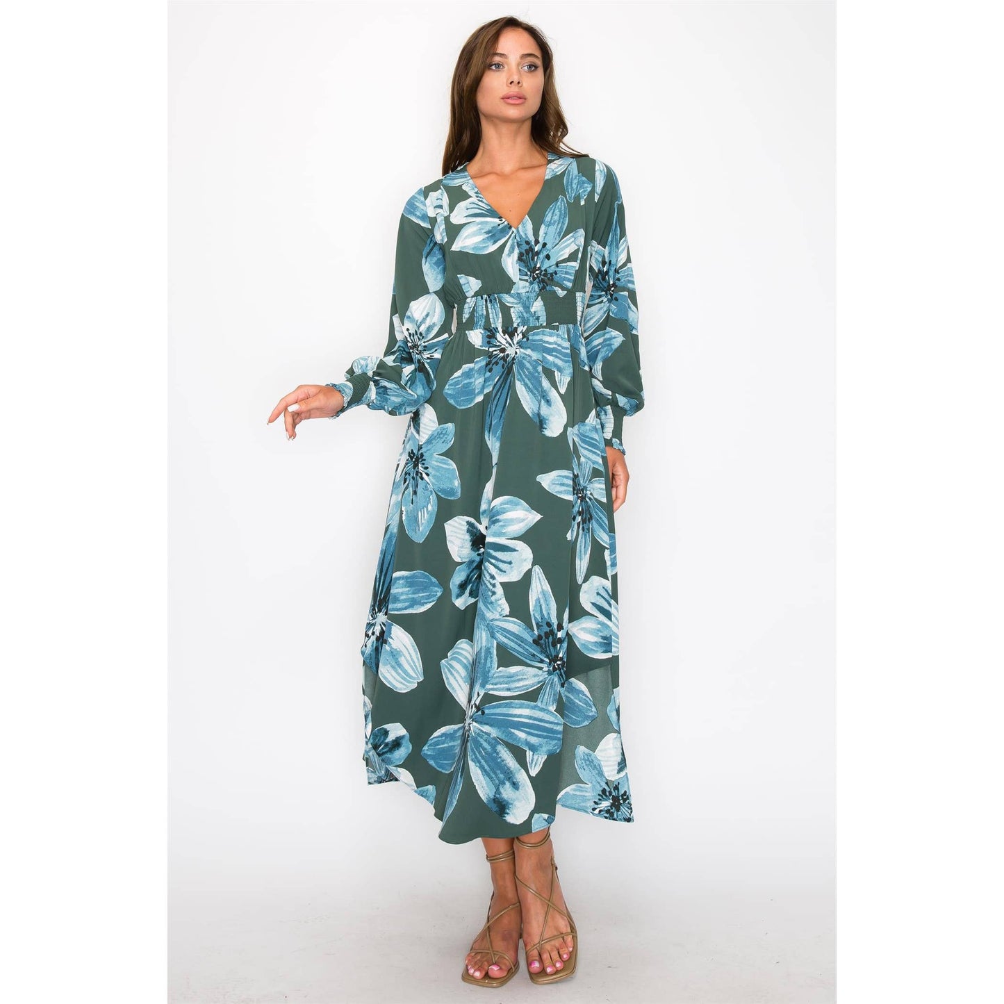 OL24A165-3-FLOWER MAXI DRESS