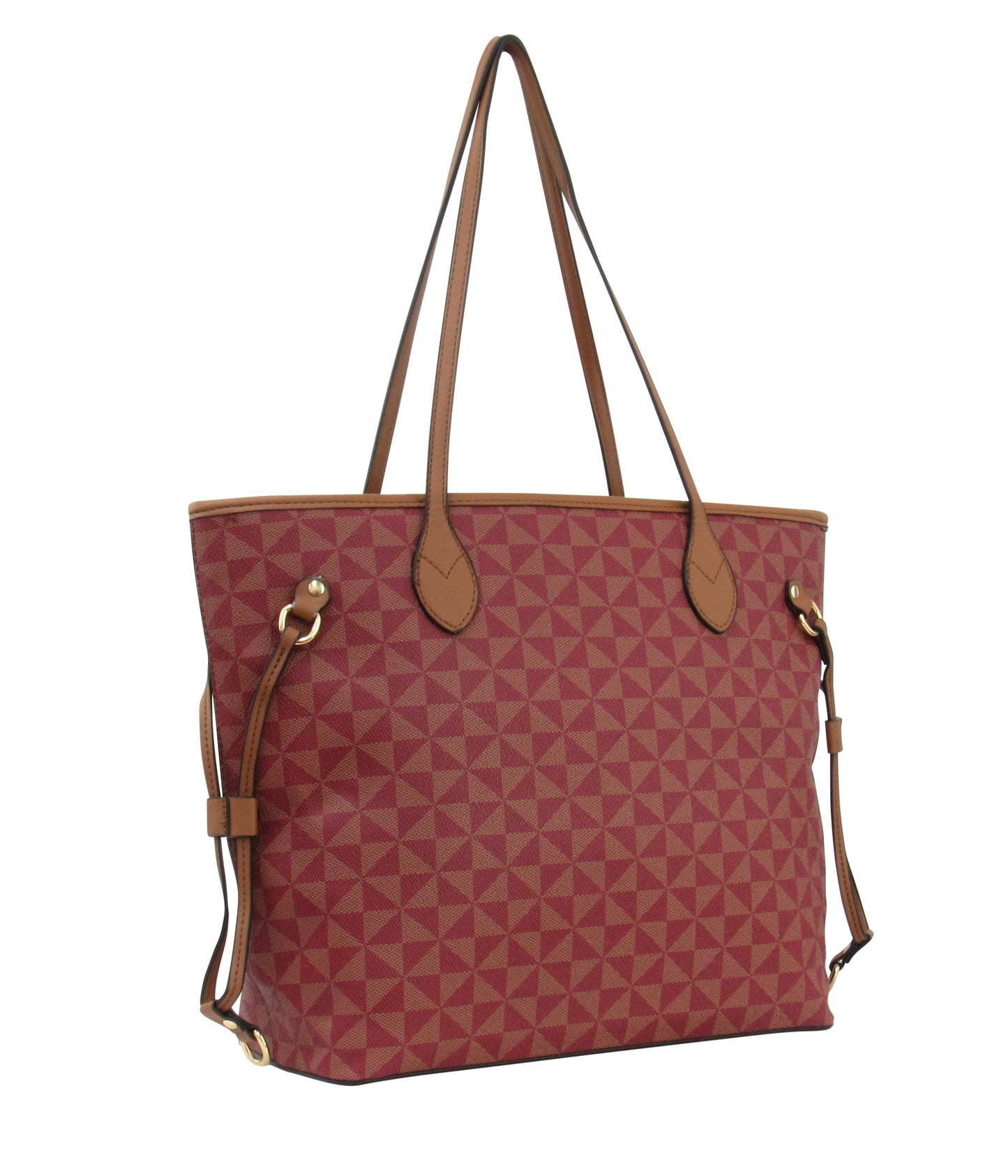7922A - Wholesale Large Tote 2 In 1 Handbag