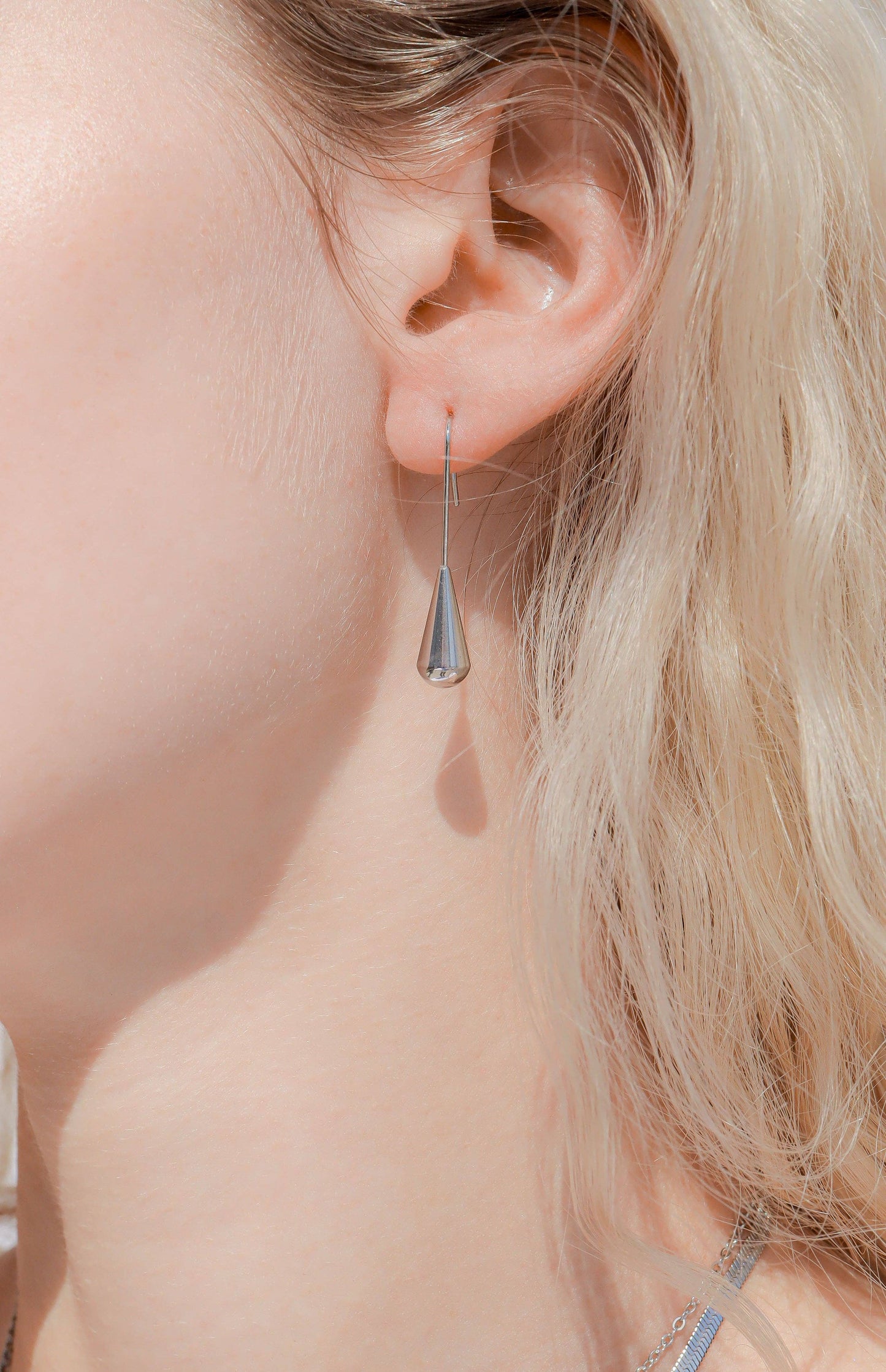 18K Gold PVD Stainless Steel Drop Earrings / ERJ0064