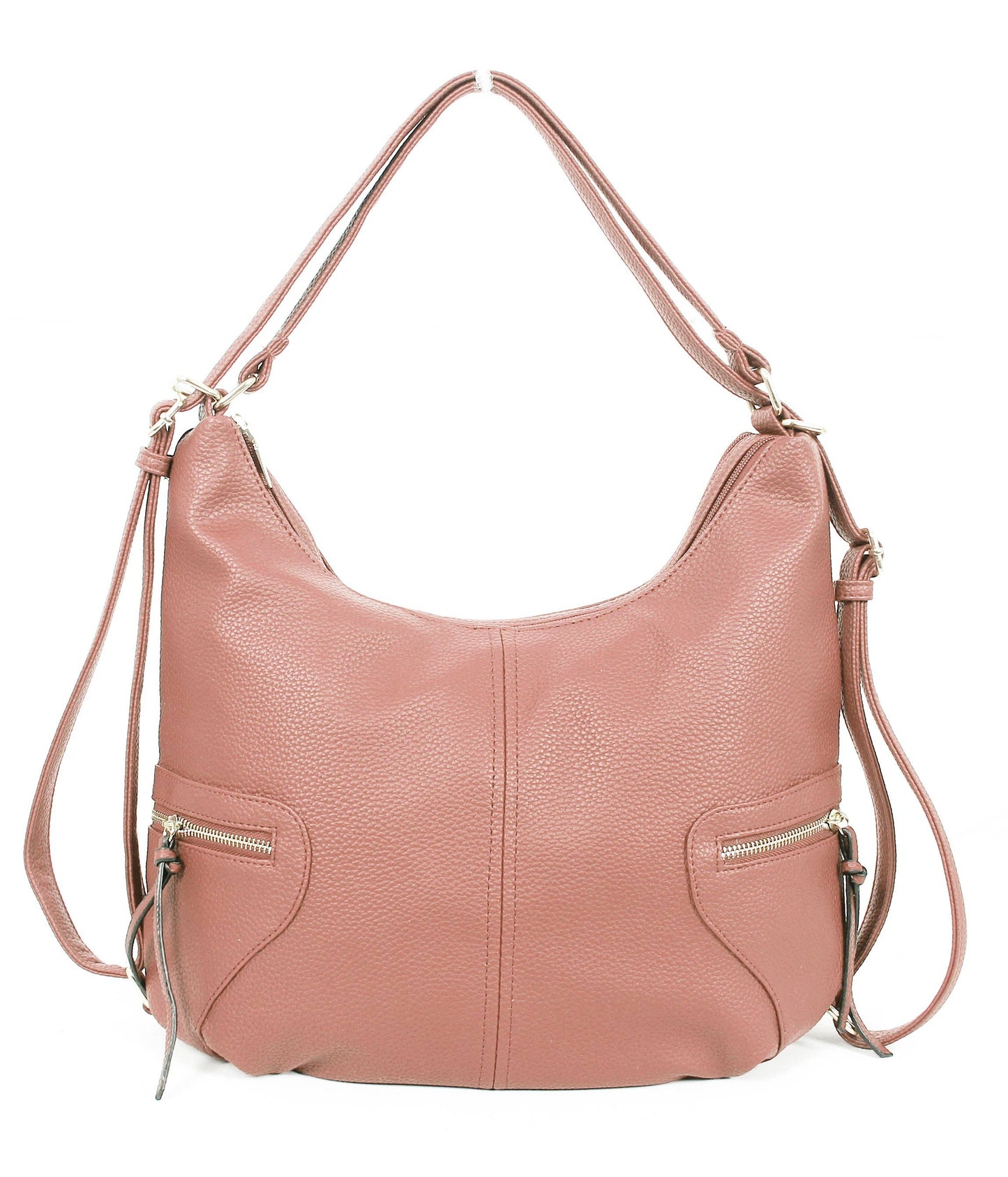 7353/ 7350-1 - Zip Convertible Hobo To Backpack