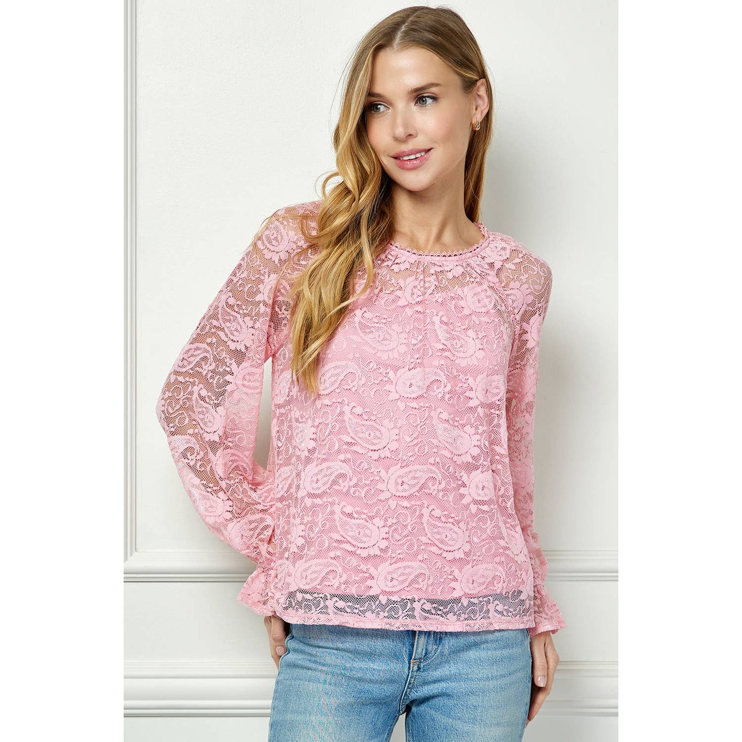 VINTAGE GRACE LACE TOP WITH CAMI LINING