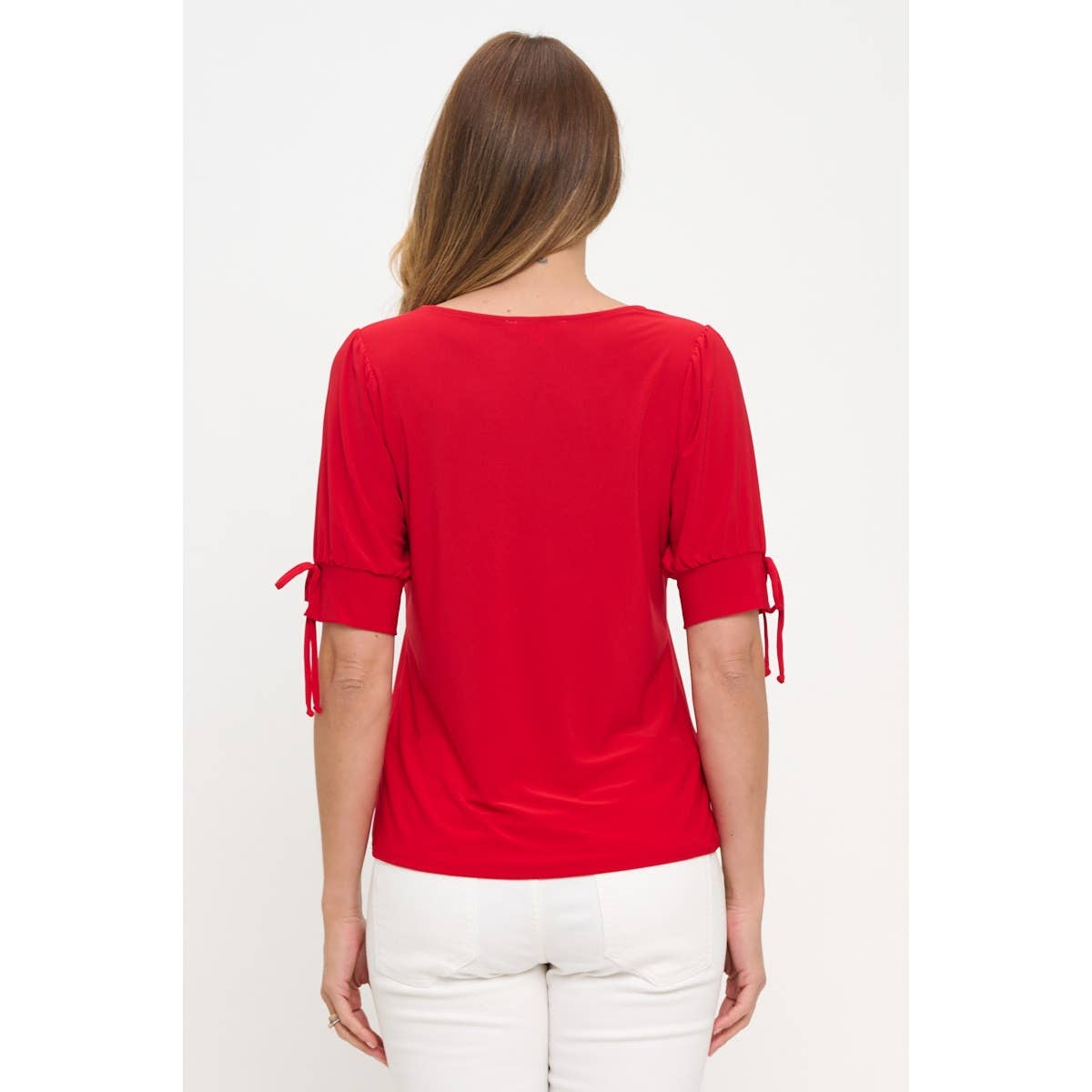 SCOOP NECK TIE SUMMER TOP