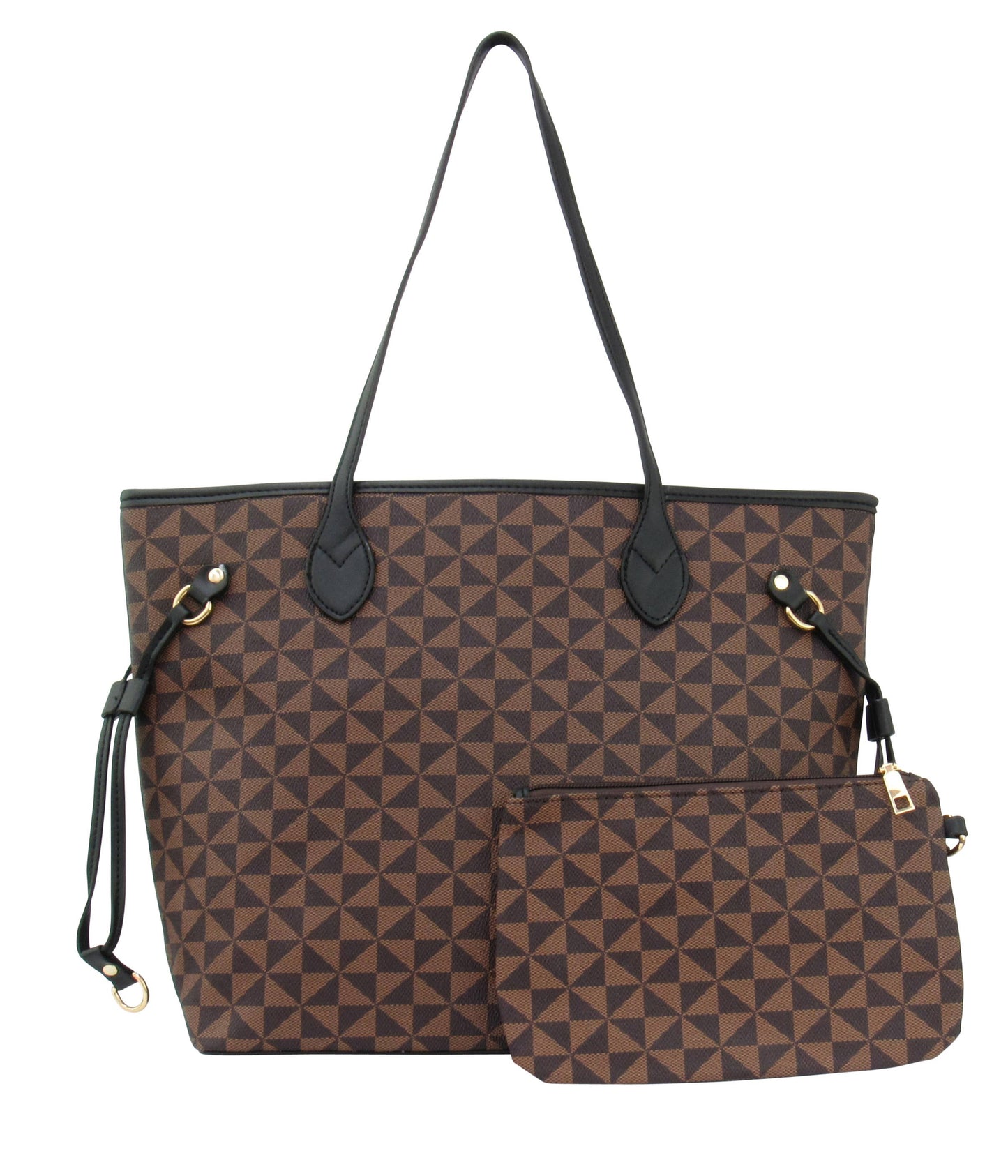 7922A - Wholesale Large Tote 2 In 1 Handbag