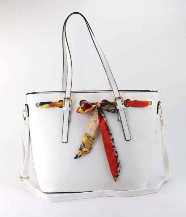 7912A - Tote Bag with Scarf