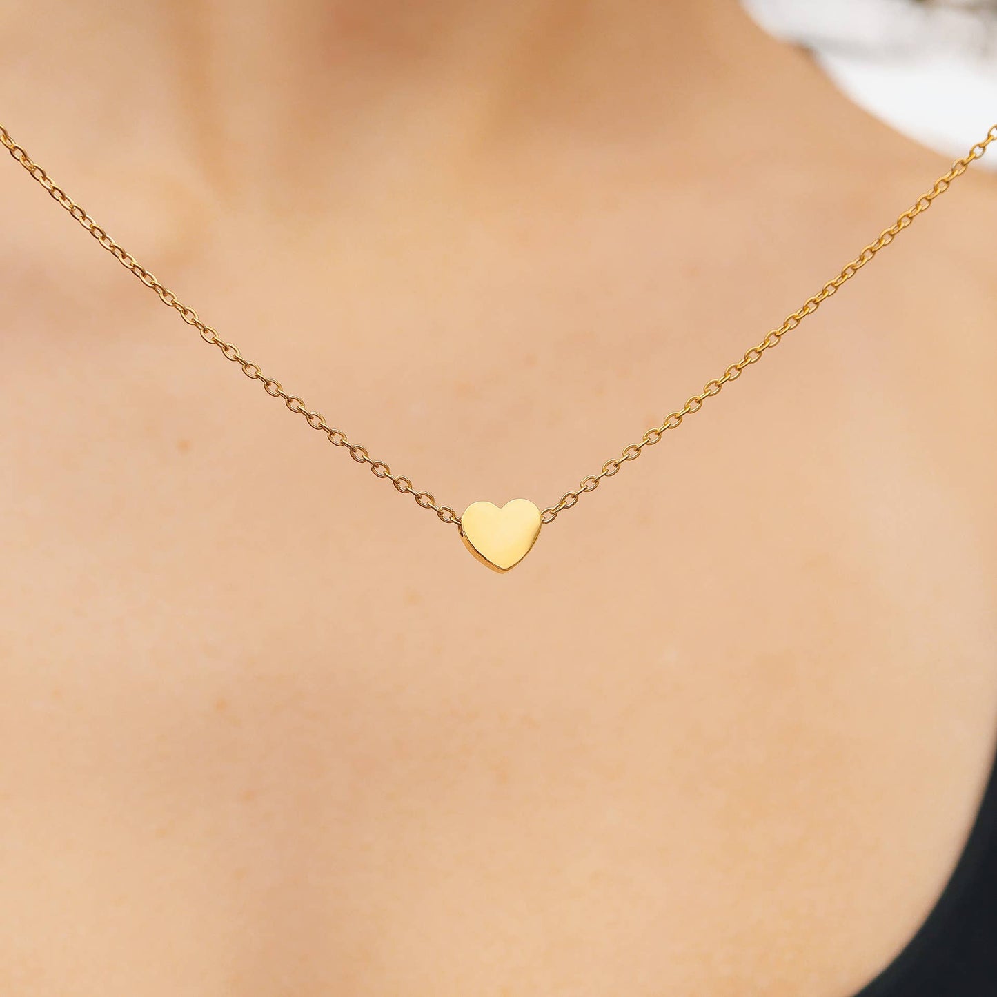 Stainless Steel Mini Heart Necklace