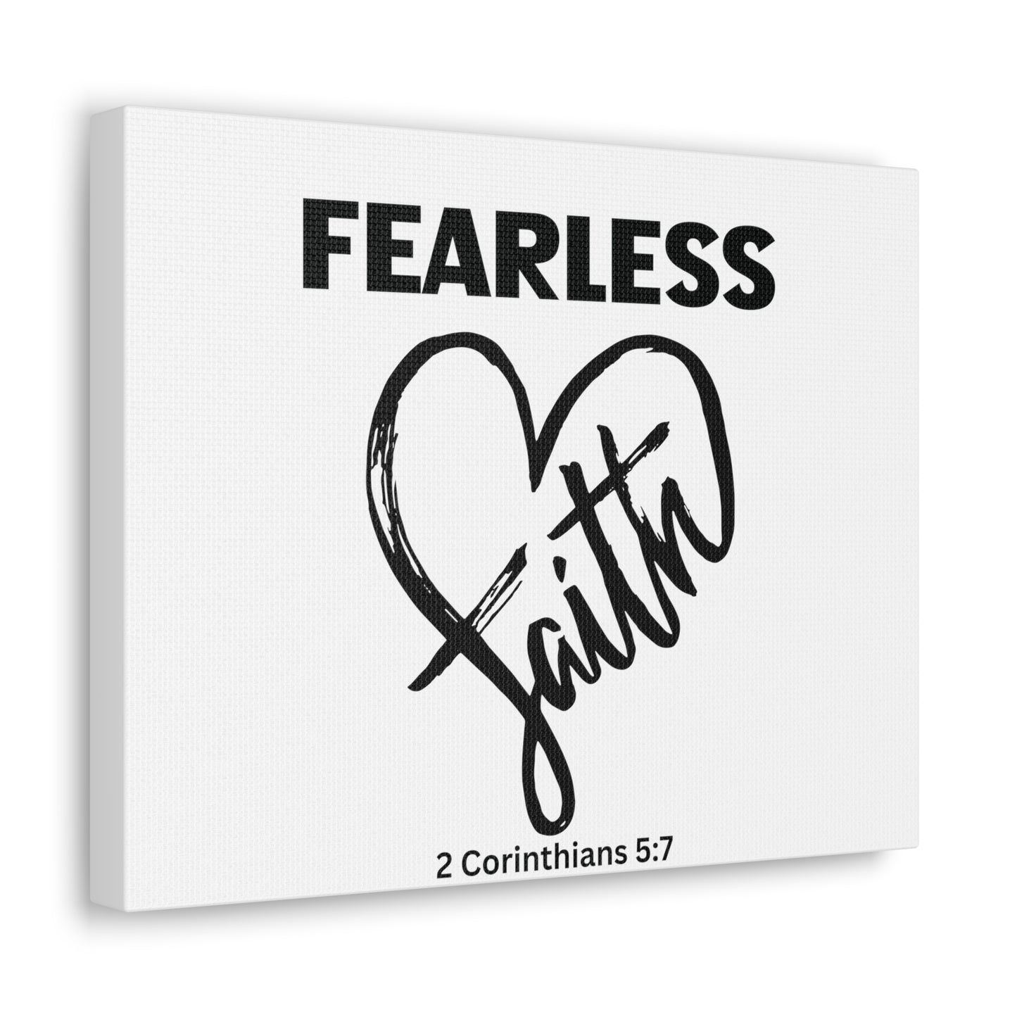 Fearless Faith, 2 Corinthians 5:7, Canvas Gallery Wraps