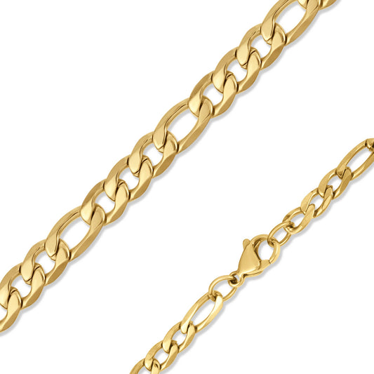 18K Gold Figaro Chain Necklace