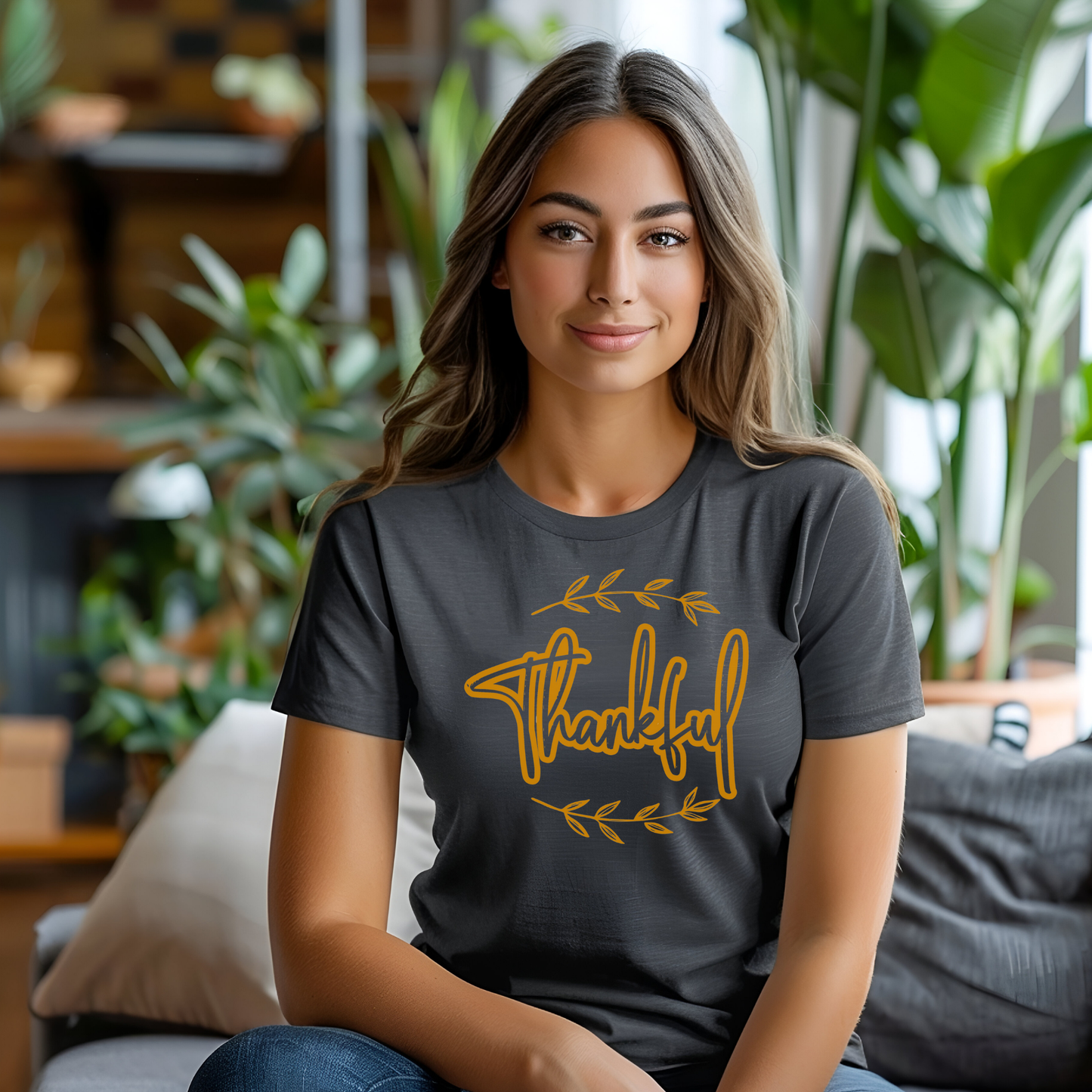 Thankful Crew Neck Christian T-Shirt