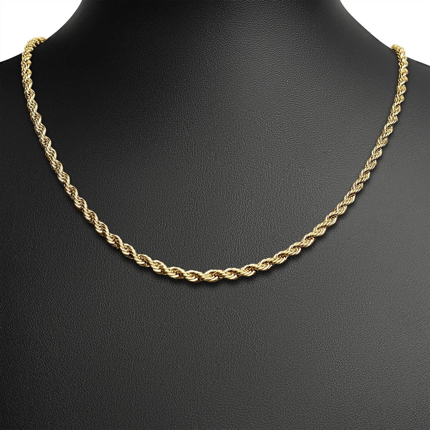 Gold Rope Chain Necklace