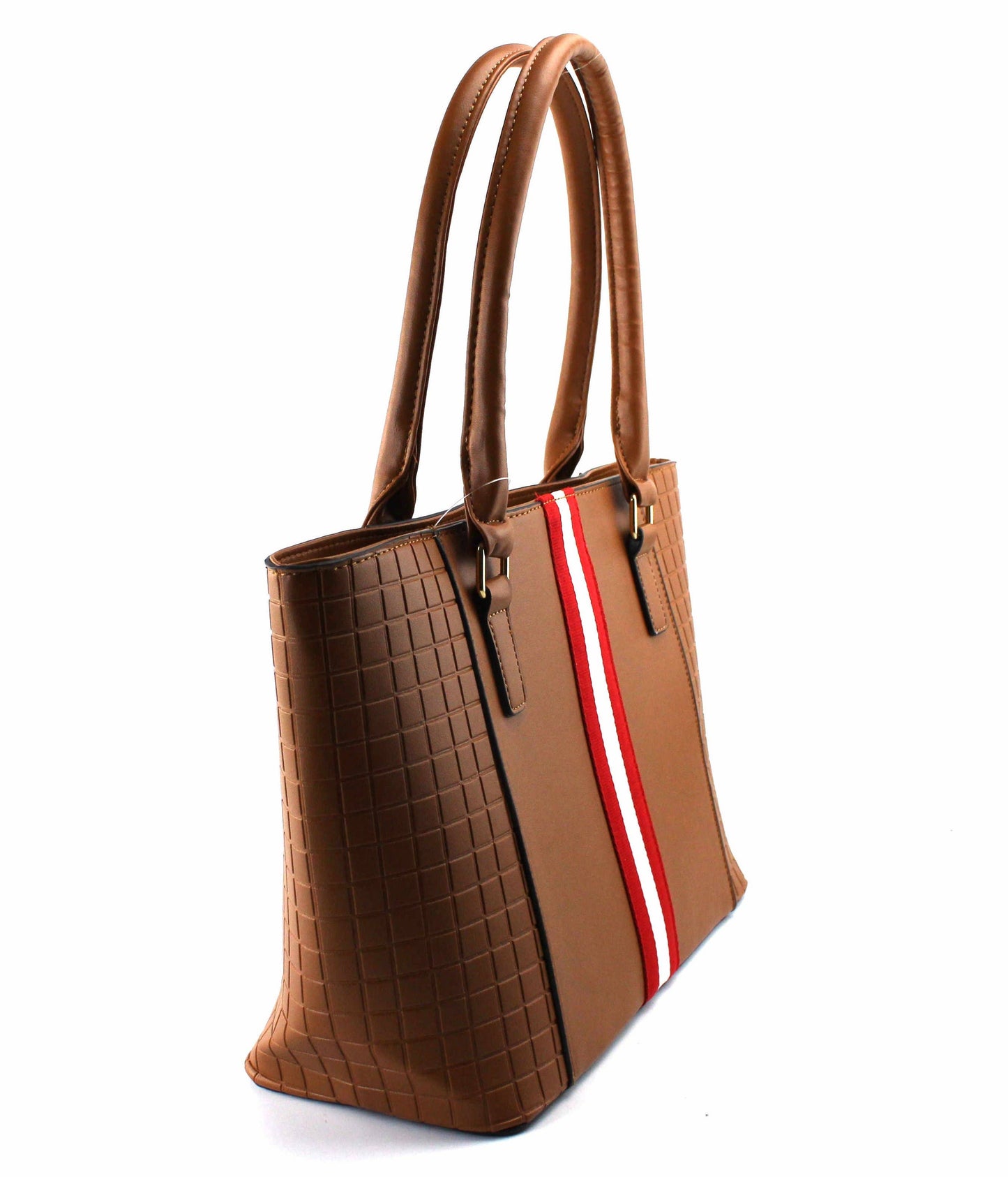 7838 Classic Striped Satchel