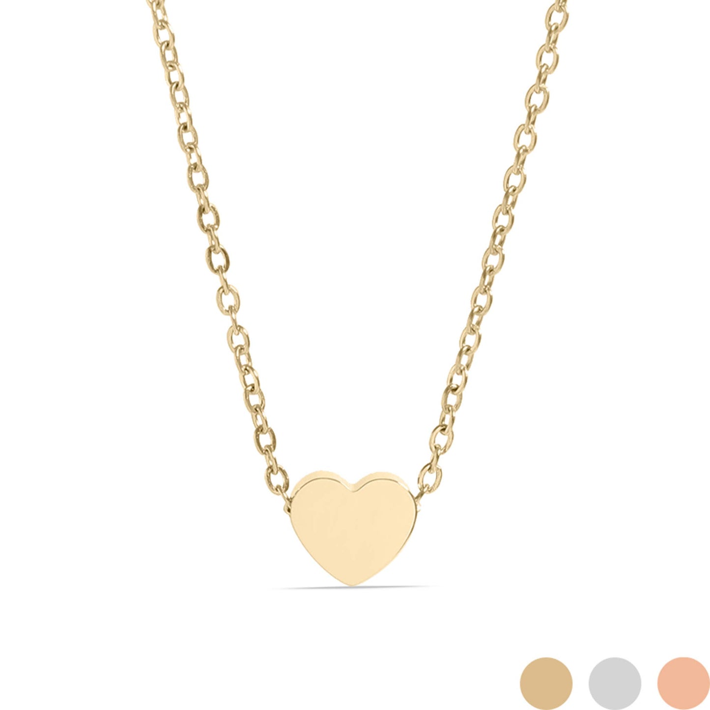 Stainless Steel Mini Heart Necklace